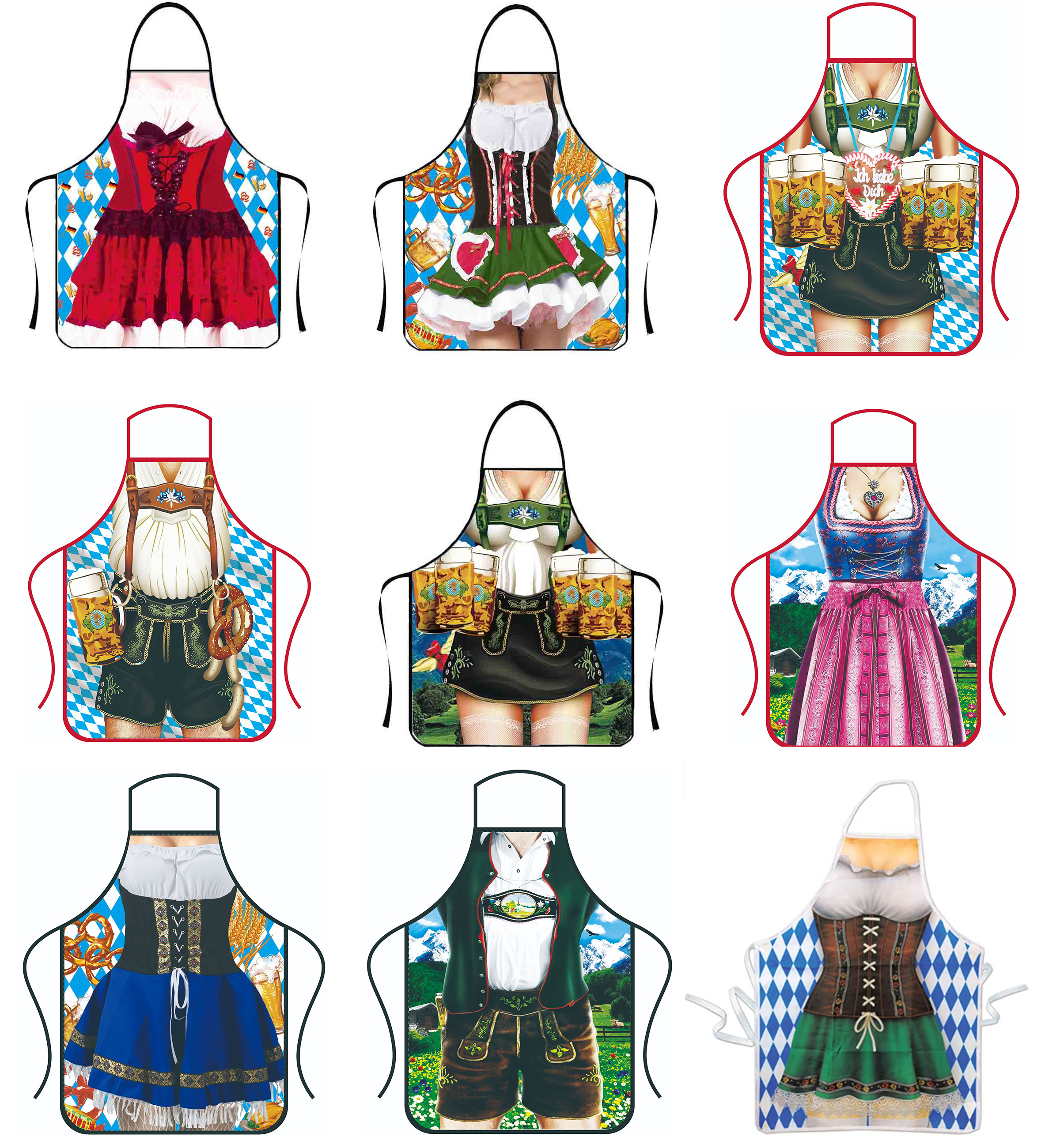 Lederhosen Apron / Oktoberfest Bavarian Funny Apron 1