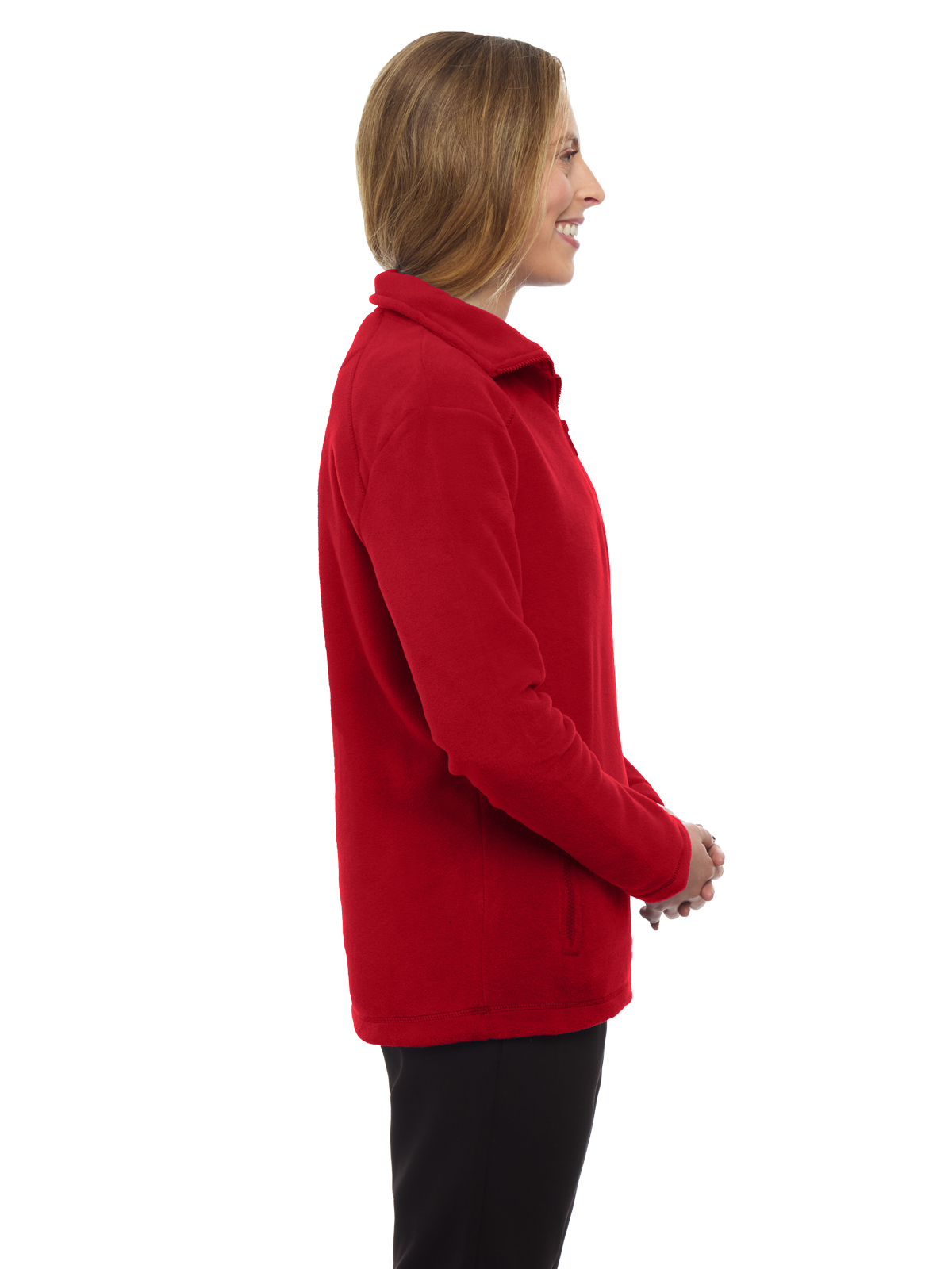 Blue Generation - Women's 2-Pocket Micro Fleece Full Zip Jacket 2