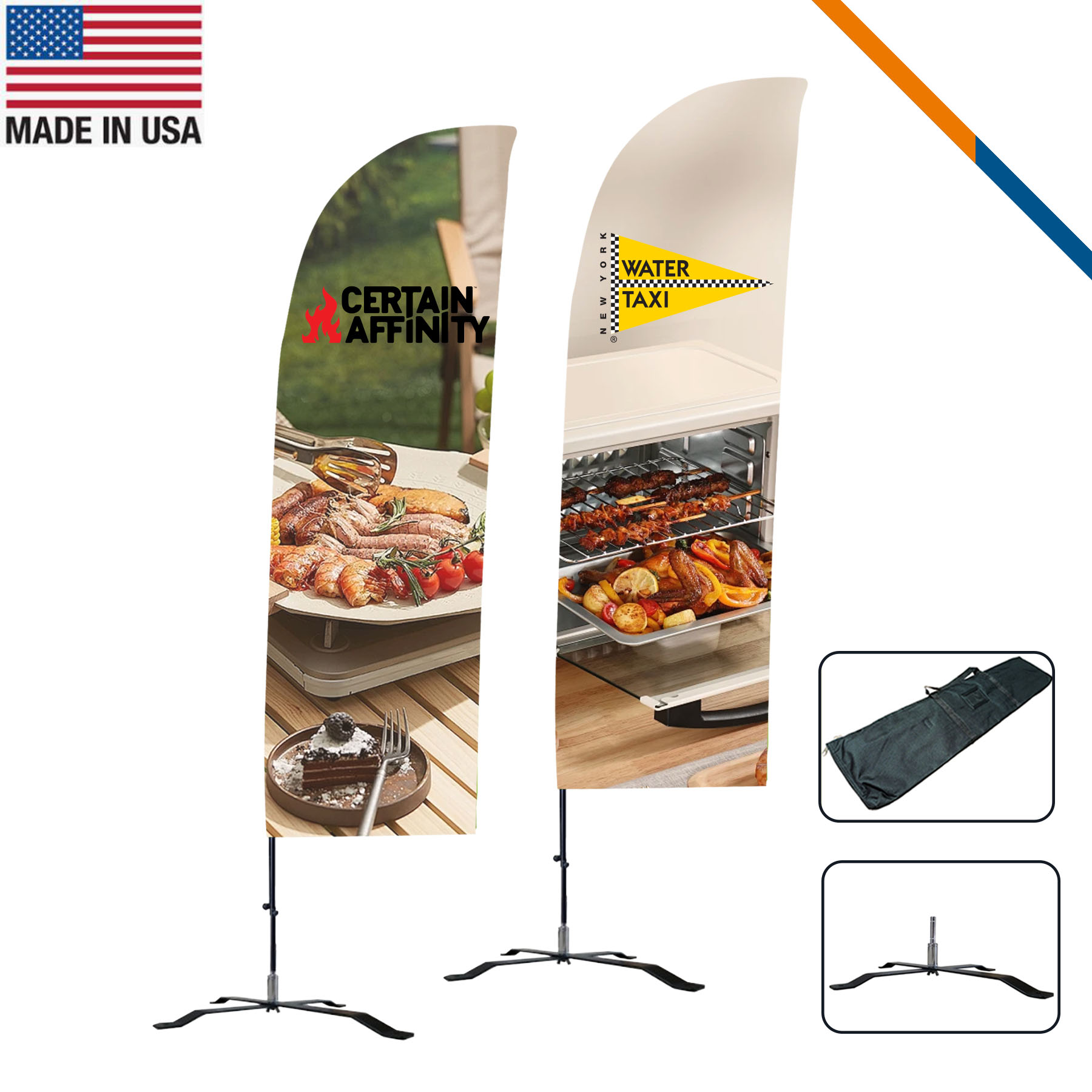10' Velquin Double-Sided Straight Flag 3