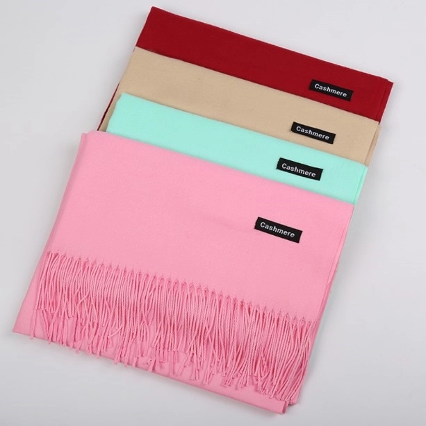 Autumn And Winter Solid Color Imitation Cashmere Scarf 6