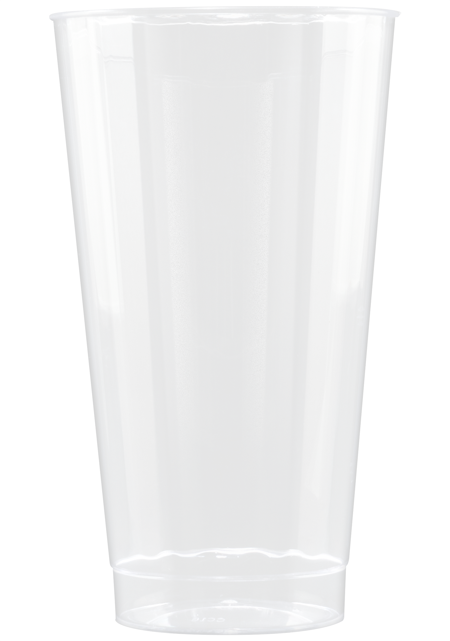 16 oz Hard Plastic Fluted Cup Clear Digital Print 3