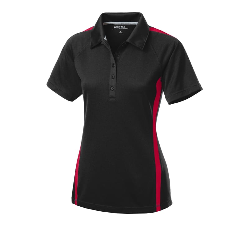 Sport-Tek Women's PosiCharge Micro-Mesh Colorblock Polo. 10