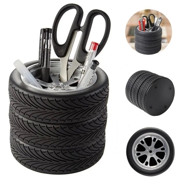 Tire Shaped Pen Holder 1