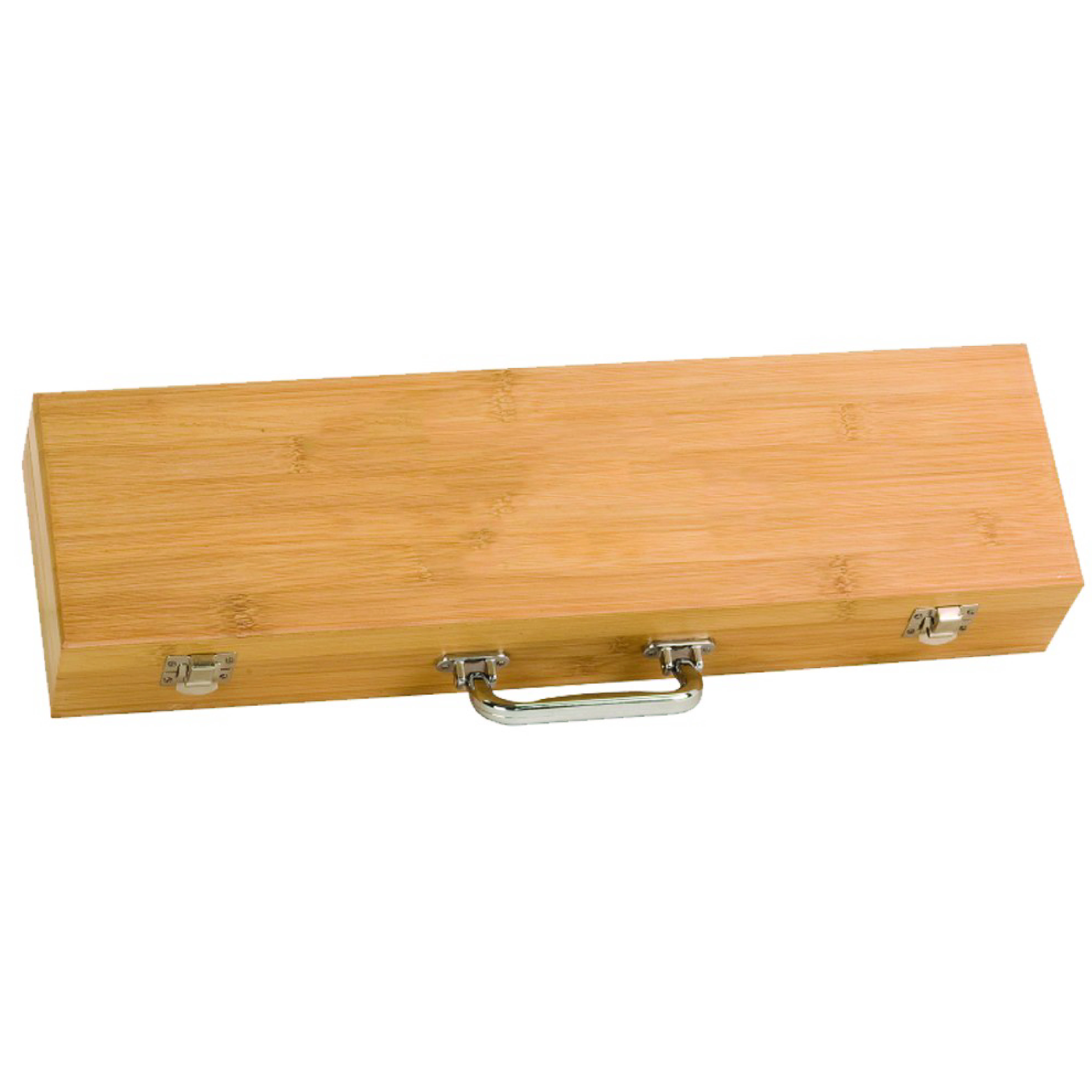 3-Piece Bamboo BBQ Set in Bamboo Case 6