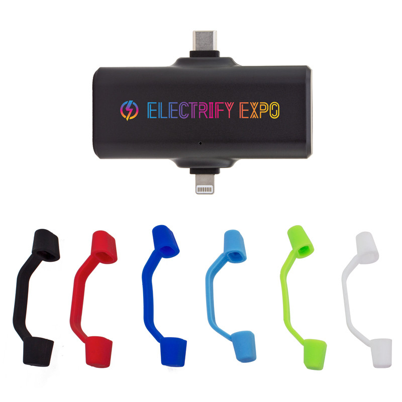 1800 mAh Power Bank with 2 Built-In Connectors 2