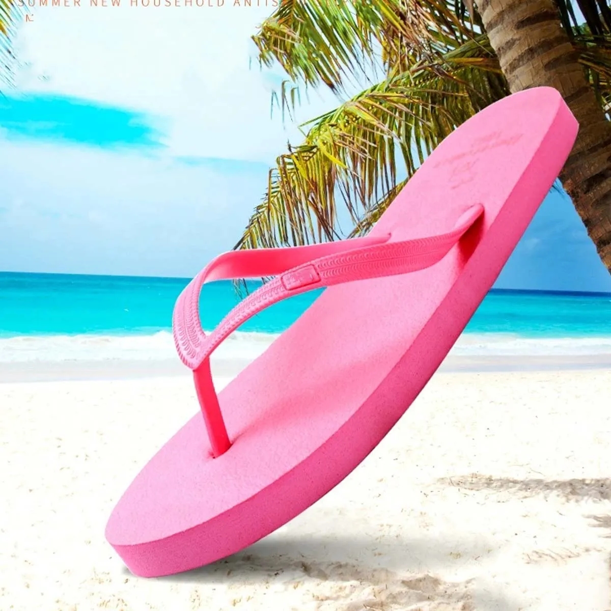 Summer Women's Solid Flip Flop Sandals 5