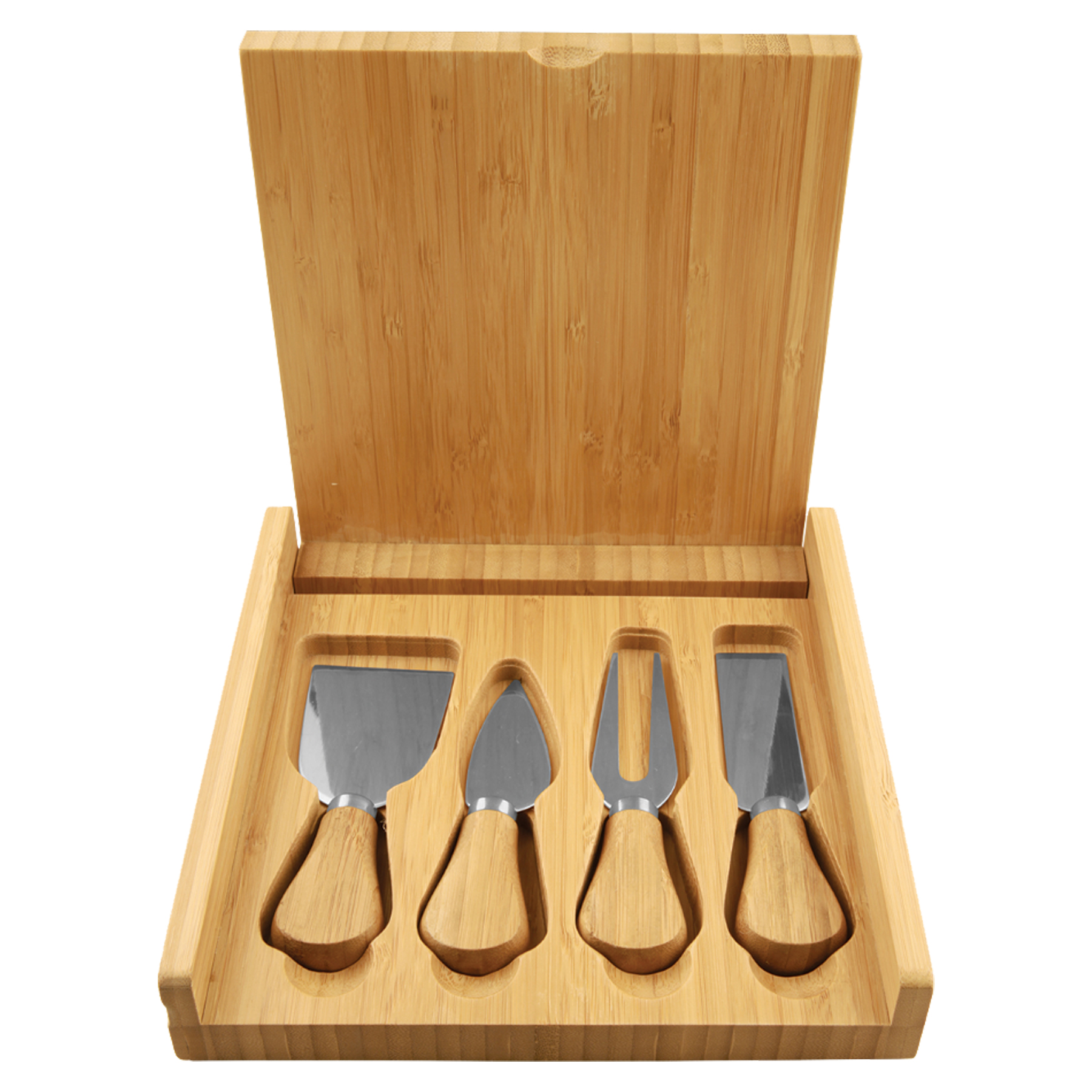 Bamboo Cheese Set with 4 Tools 2