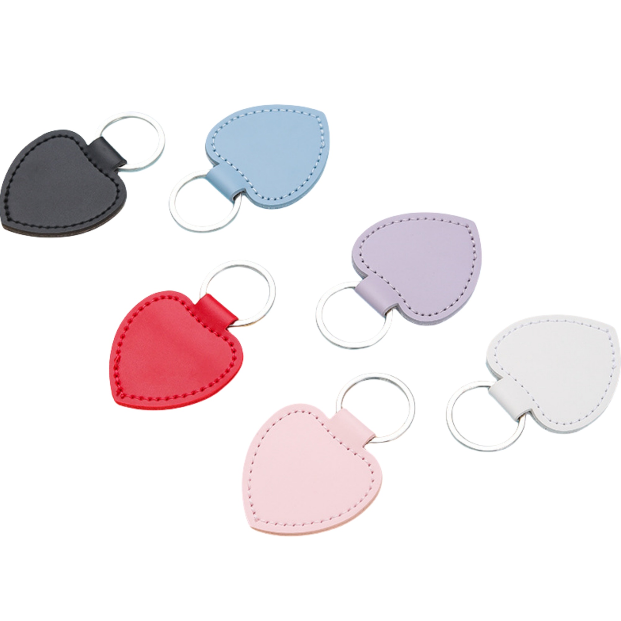 Leather Heart Keychain 2