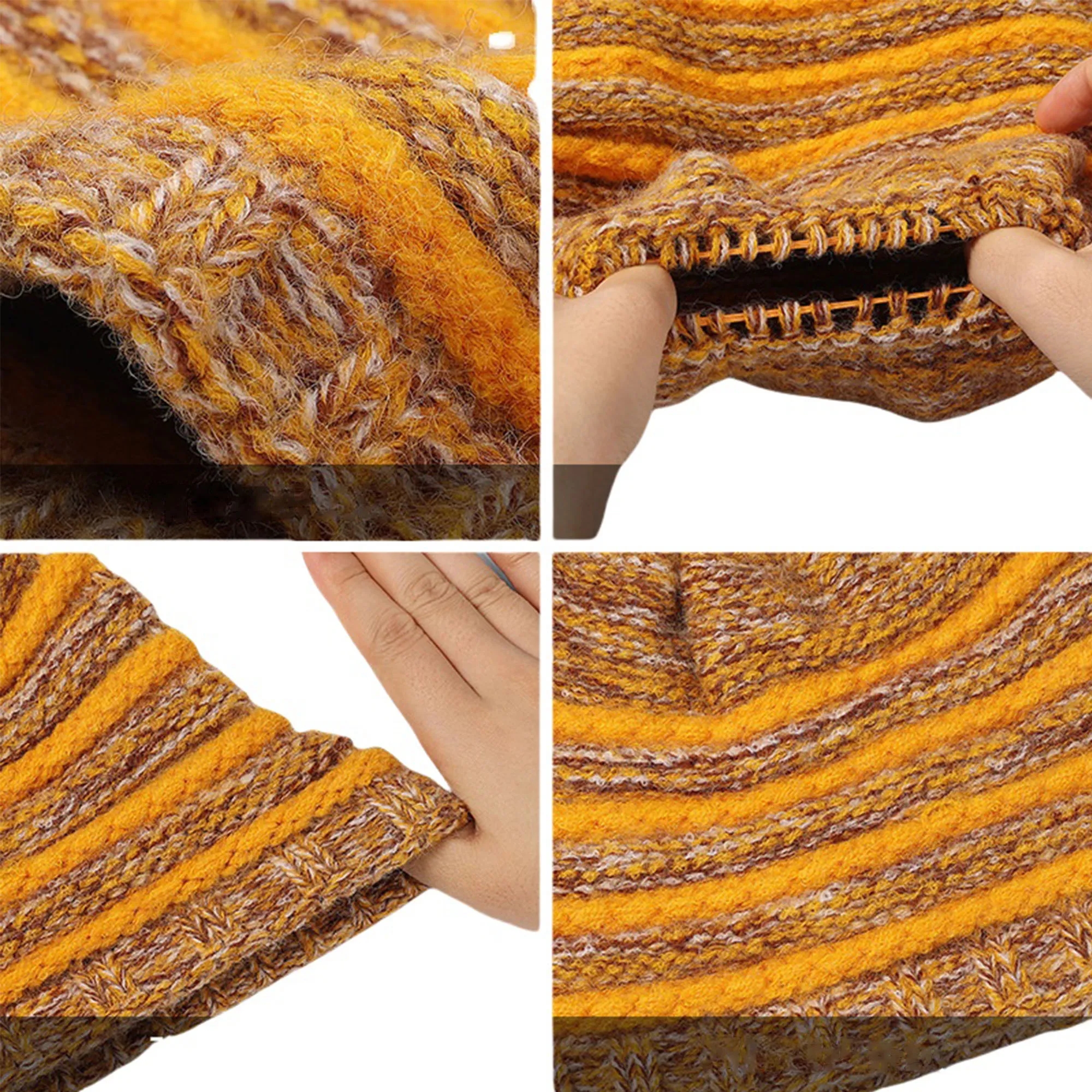 Warm Knit Ponytail Hat 11