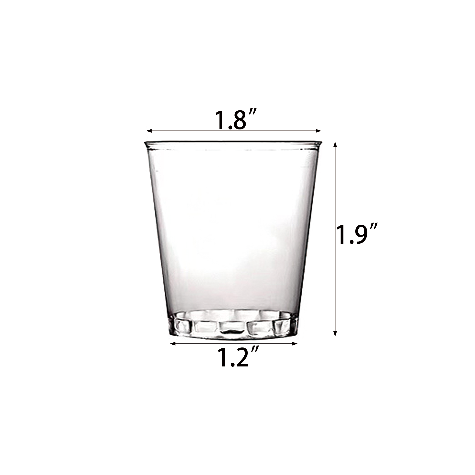 1 OZ Disposable Clear Tasting Cup 1