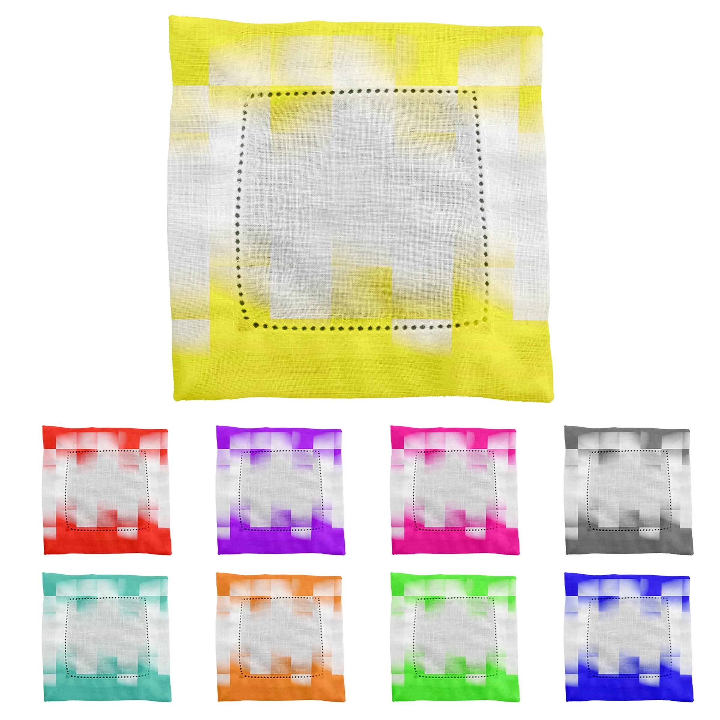 Shaded Checkers Fabric Napkin 6