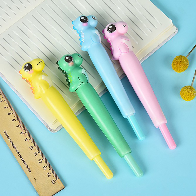 2 in 1 Cartoon Dinosaur Ball Pen and Squeeze Toy 4