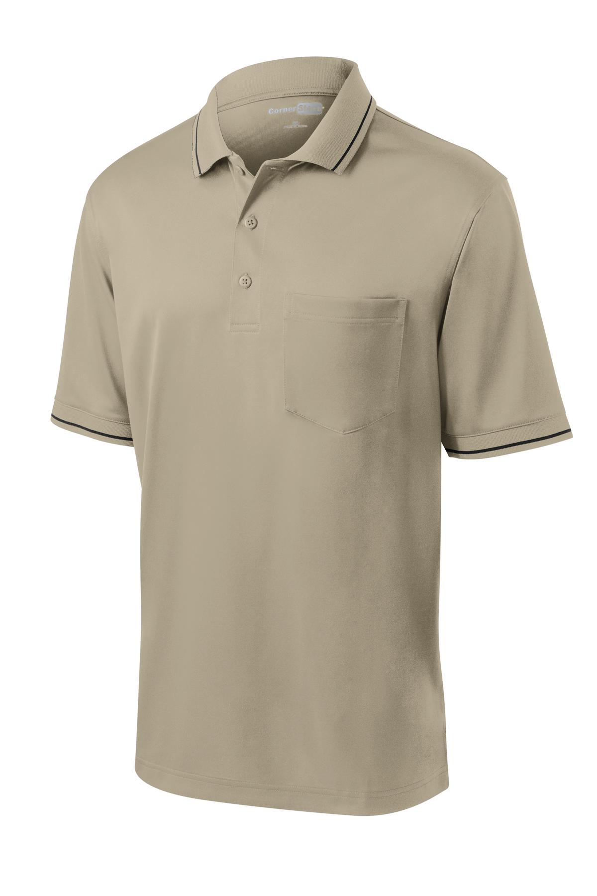 CornerStone Select Snag-Proof Tipped Pocket Polo. CS415 4