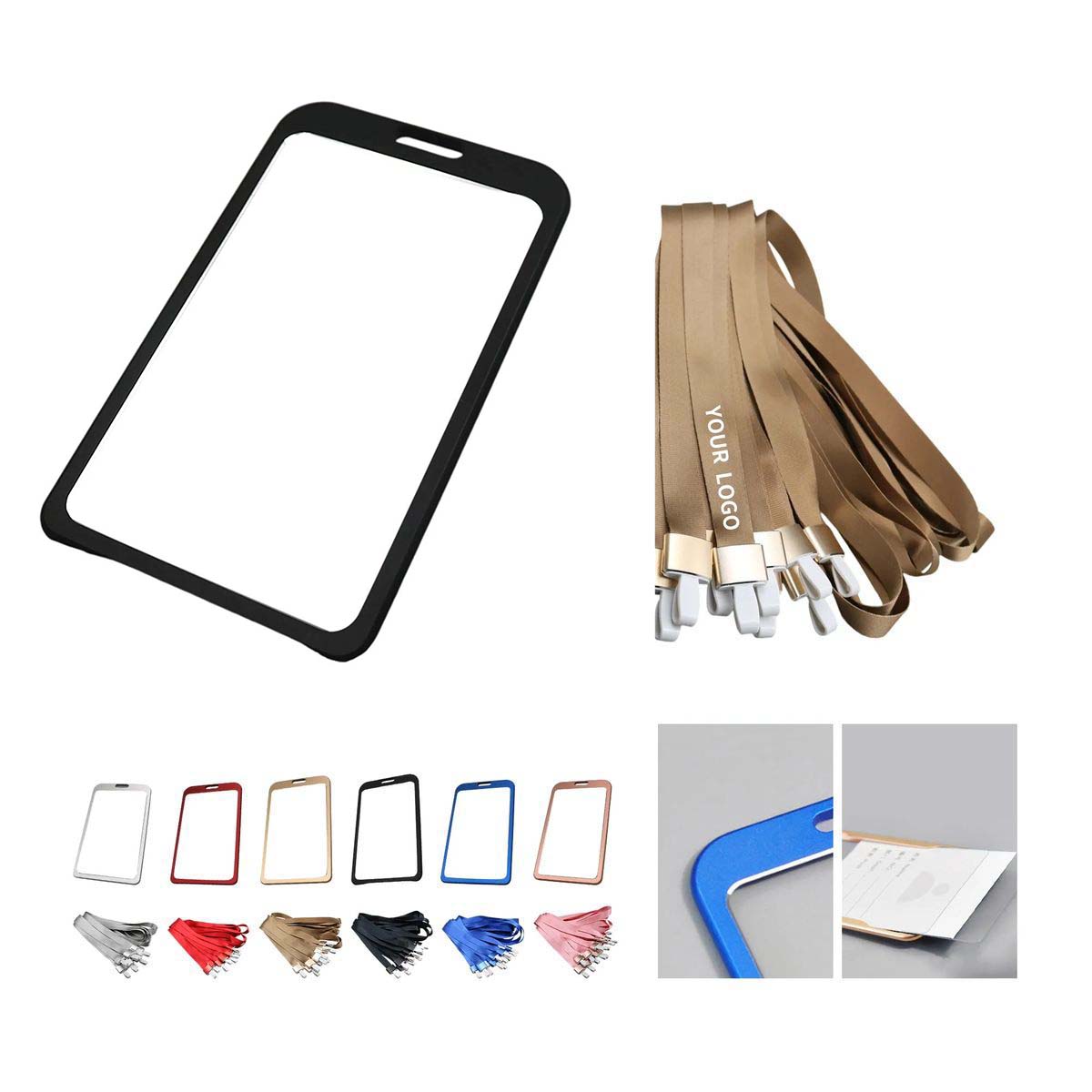 Secure Metal ID Card Holder with Clip 1