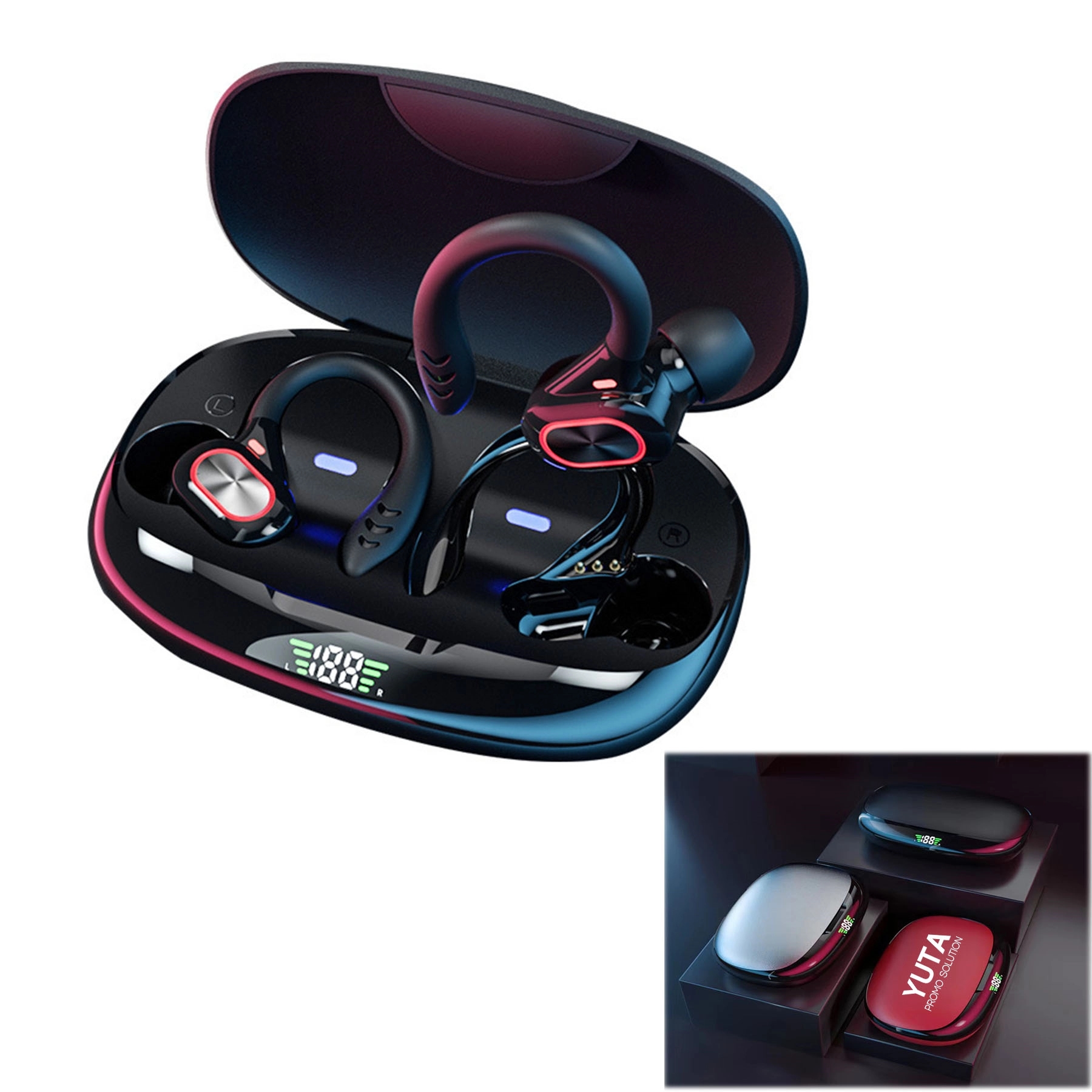 Wireless Bluetooth Headphones With Earhooks 2