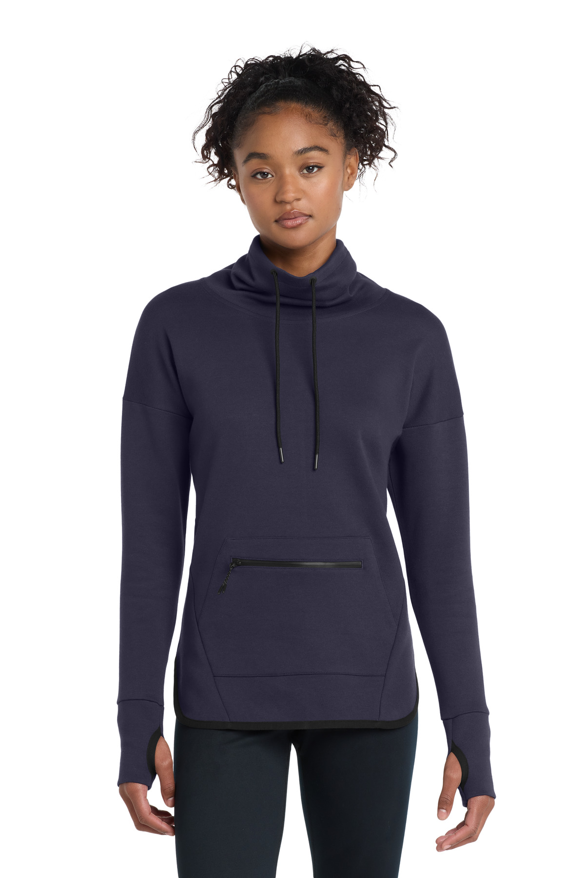Sport-Tek Women's Triumph Cowl Neck Pullover LST280, custom hoodie or sweatshirt with logo imprint 17