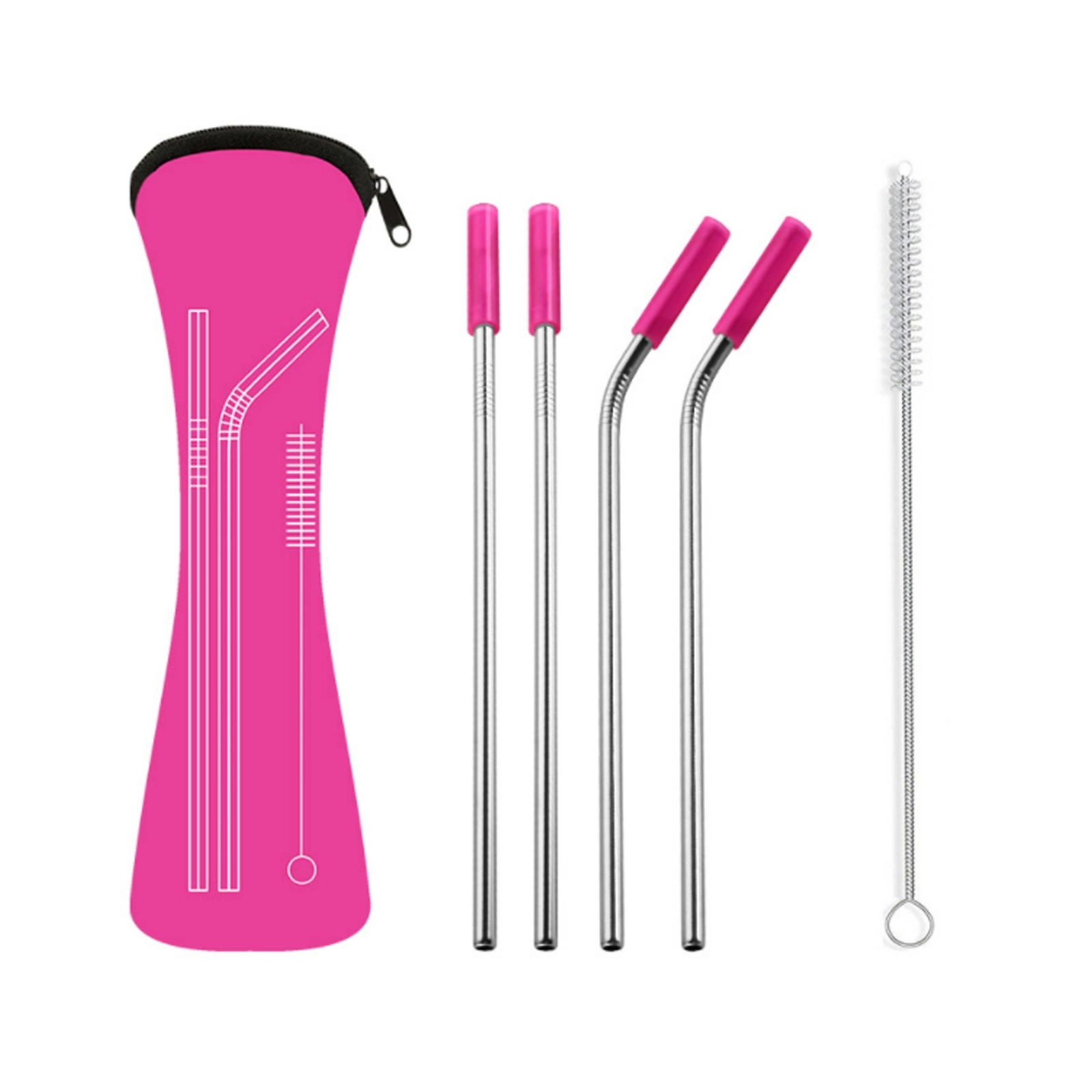Stainless Steel Straw Set 5