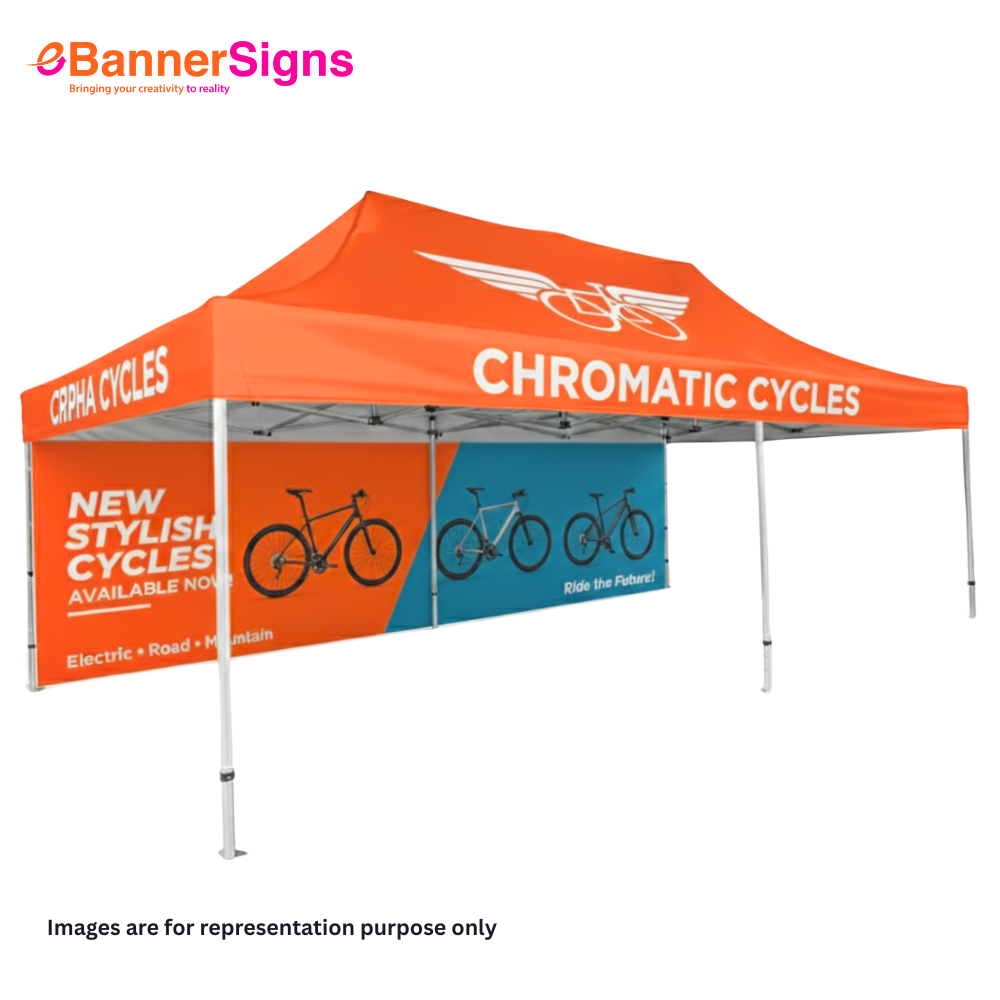 Canopy Tent 13 x 26 (Topper + Hardware + Full Single Side Backwall) 4