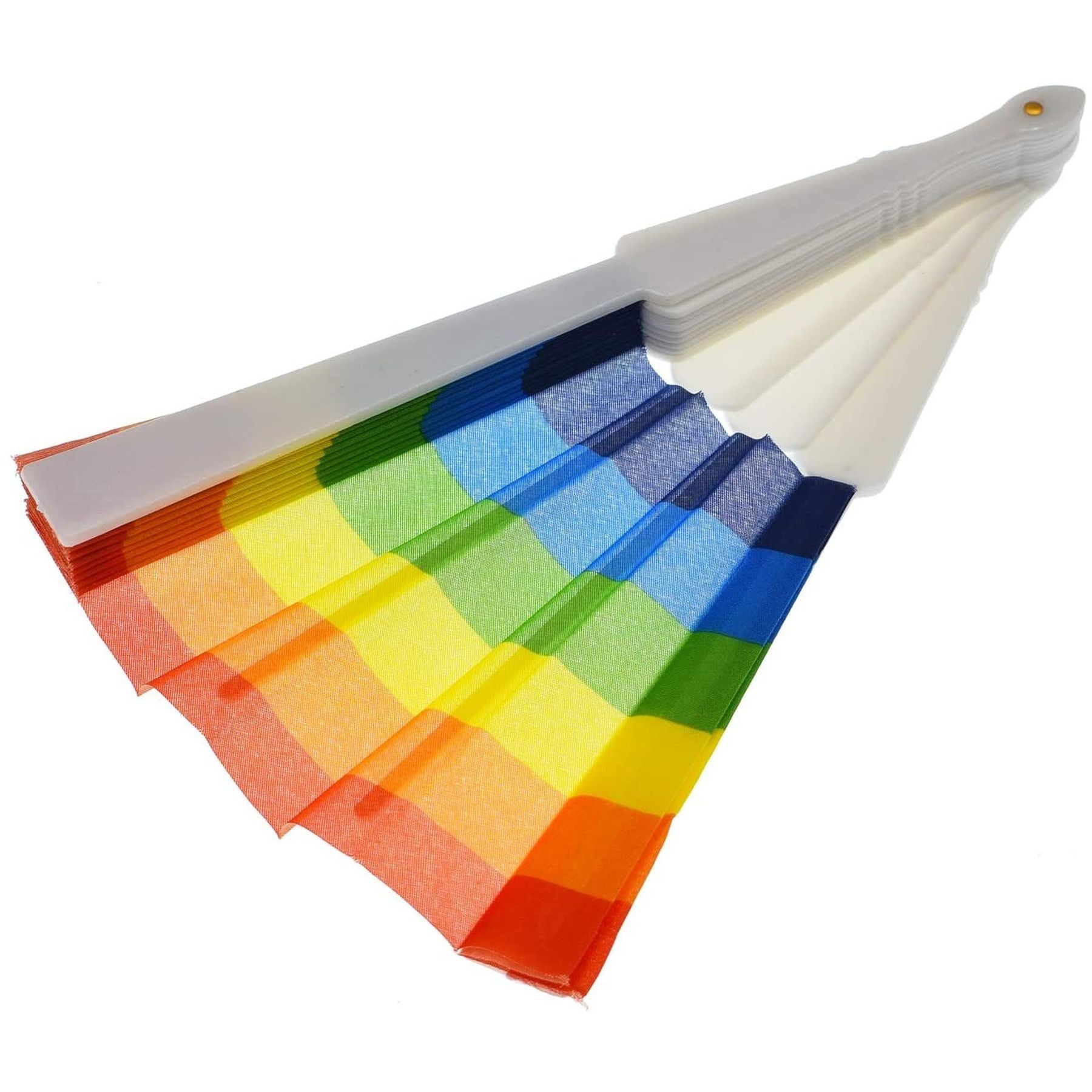 9 Inch Rainbow Pride Folding Hand Fans For Edm Music Club Event 4