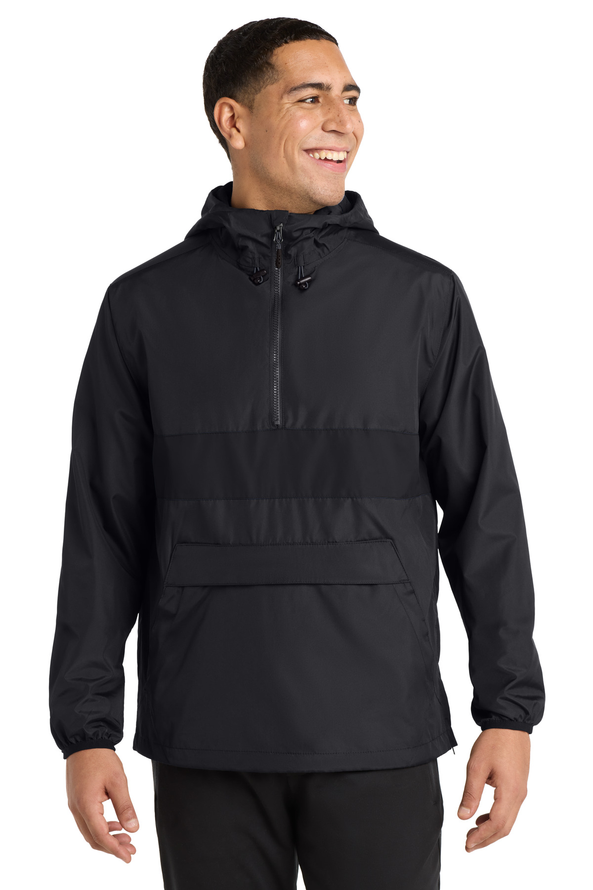 Sport-Tek Zipped Pocket Anorak. JST65 2