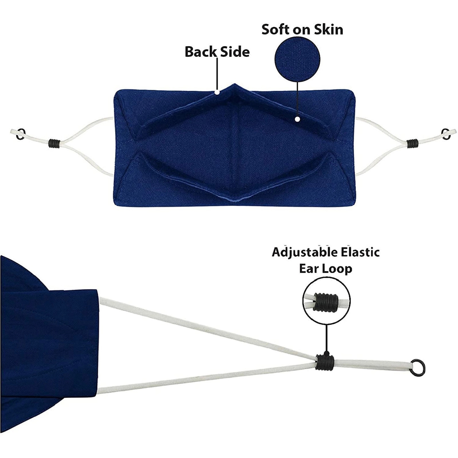 Reusable Cloth Face Masks  Cotton Washable Adjustable 8