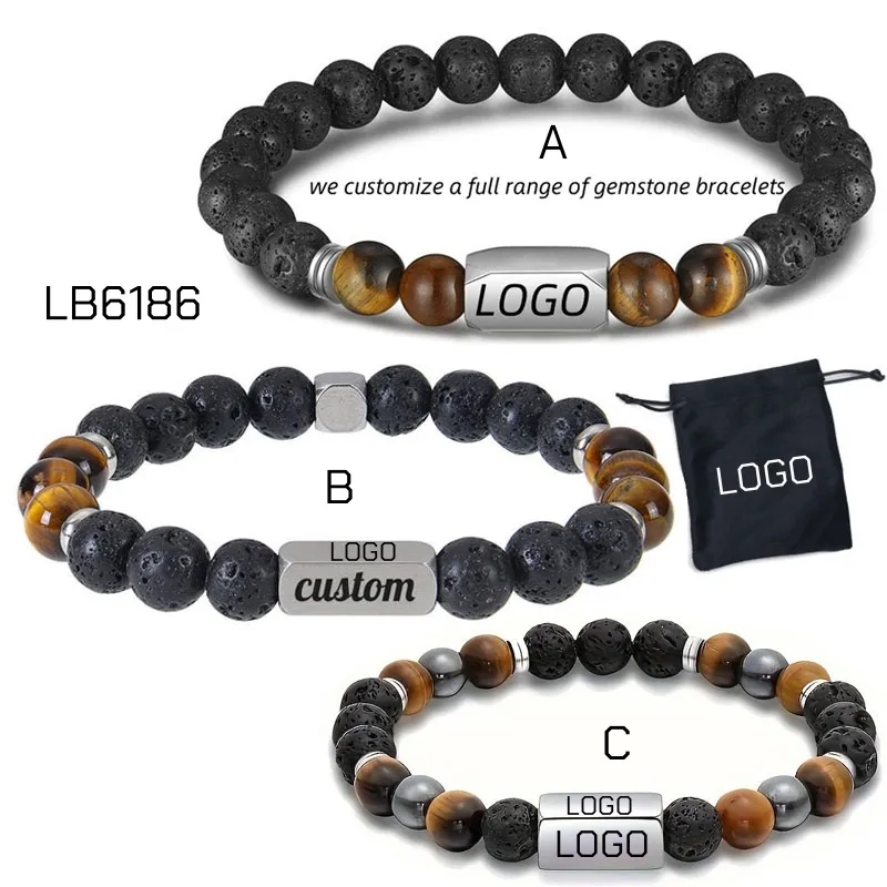 Wholesale Beaded Gemstone Bracelet Natural Stone BULK 5