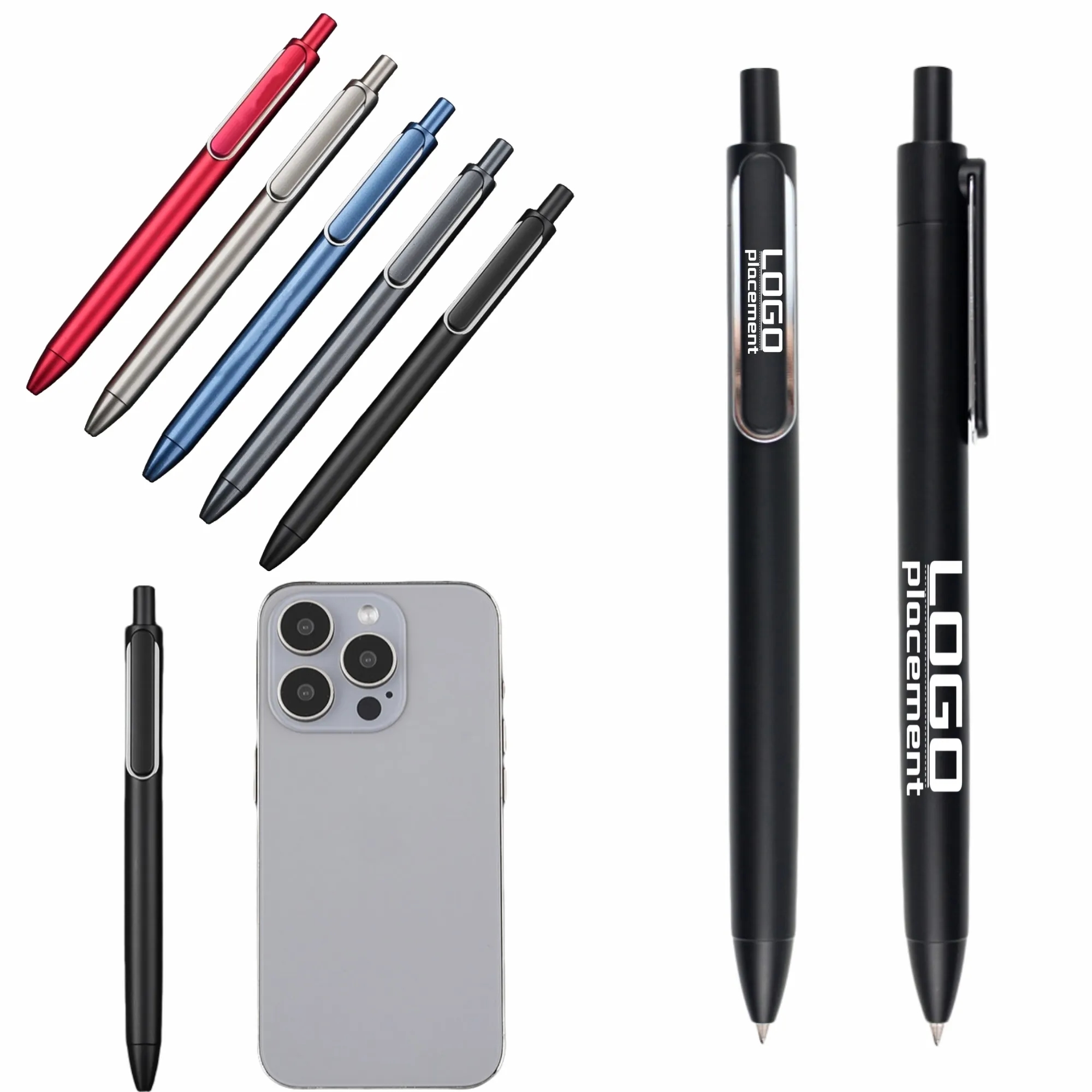 Push-Type Business Ballpoint Pen With Custom LOGO