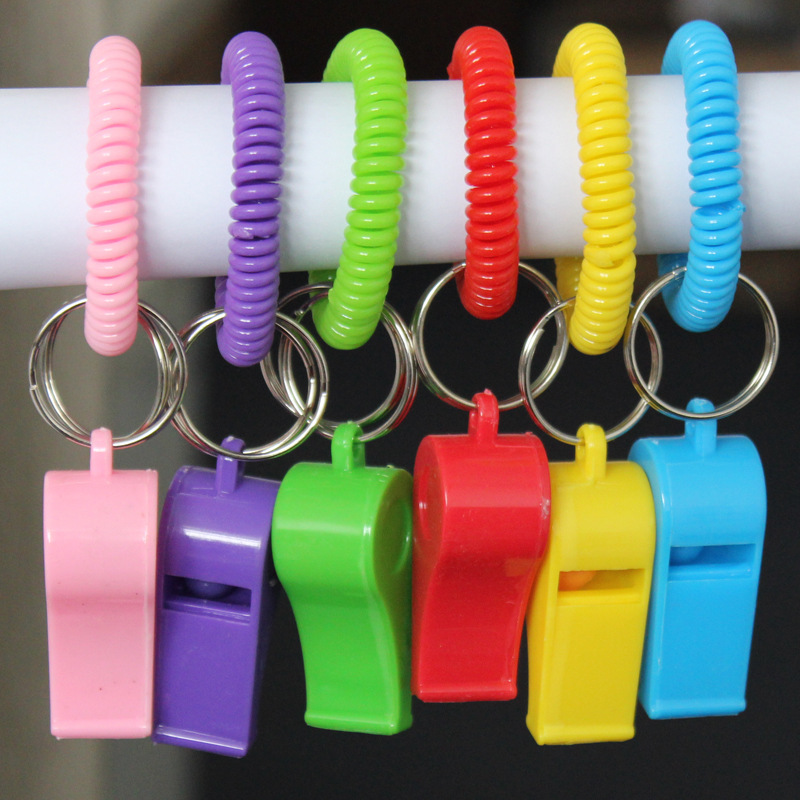 Whistle With Coil Keychain 2