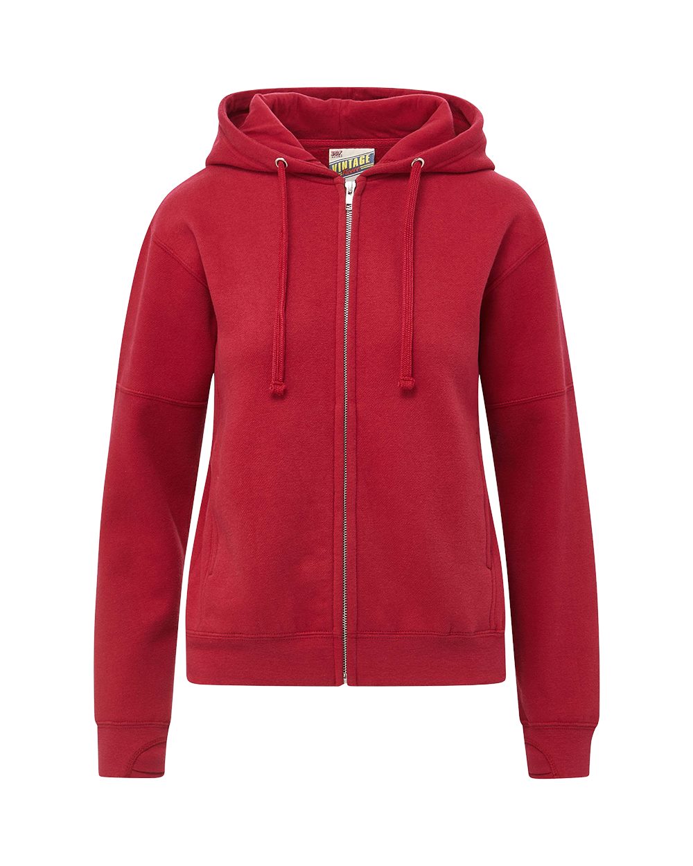 Women's Vintage Fleece Hooded Full-Zip Sweatshirt - W25165 2