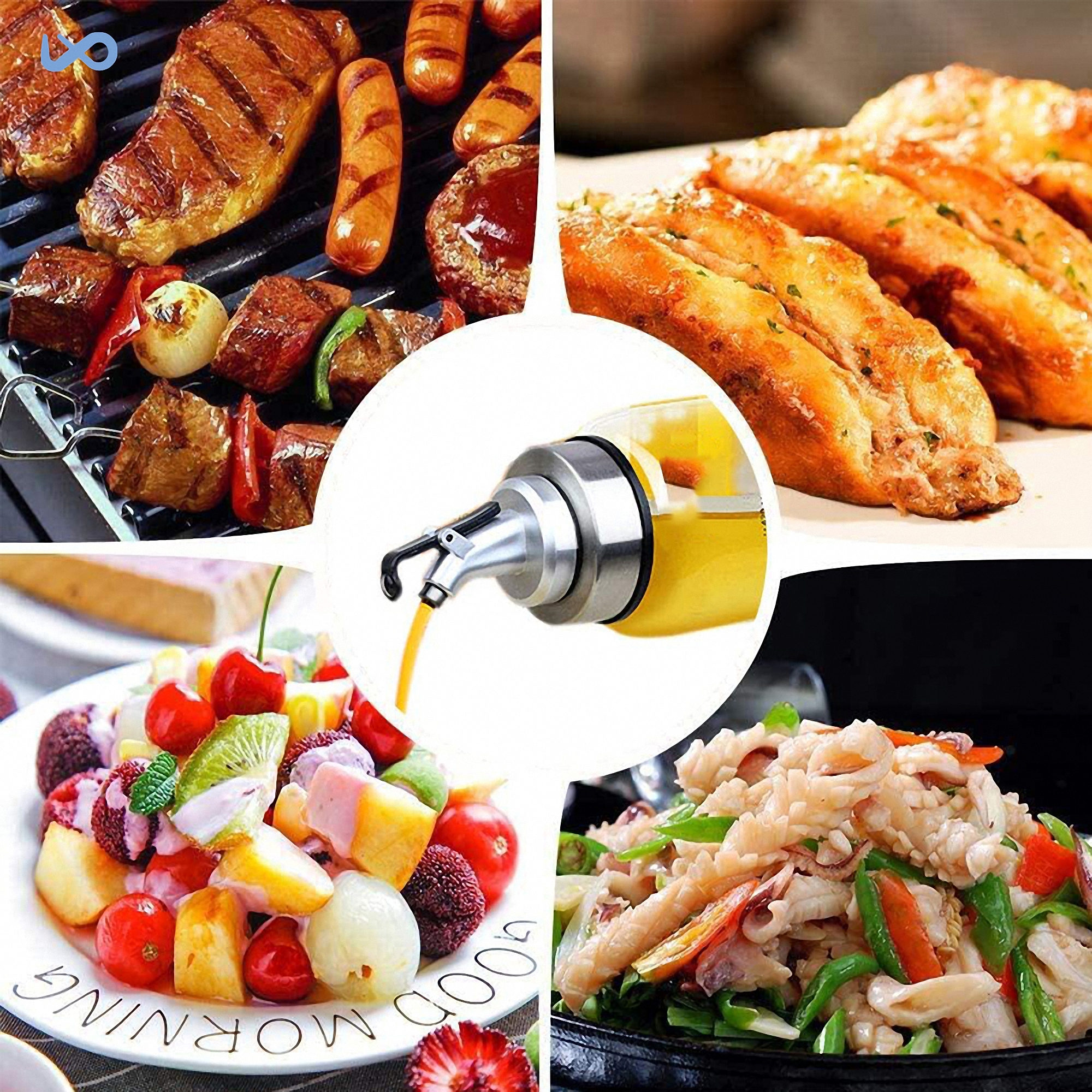 500mL Glass Oil and Vinegar Bottles 1