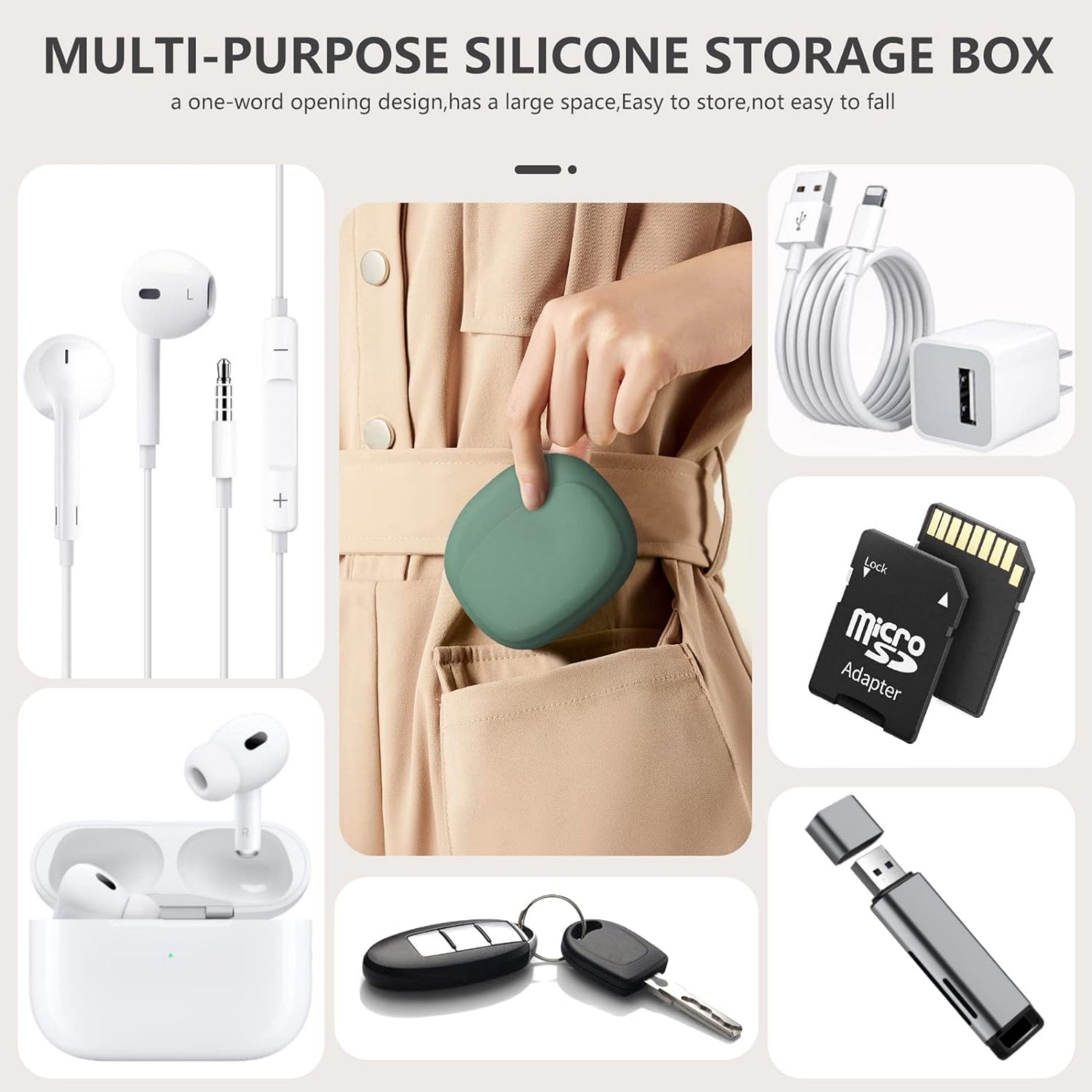 Silicone Headphone Organizer 4