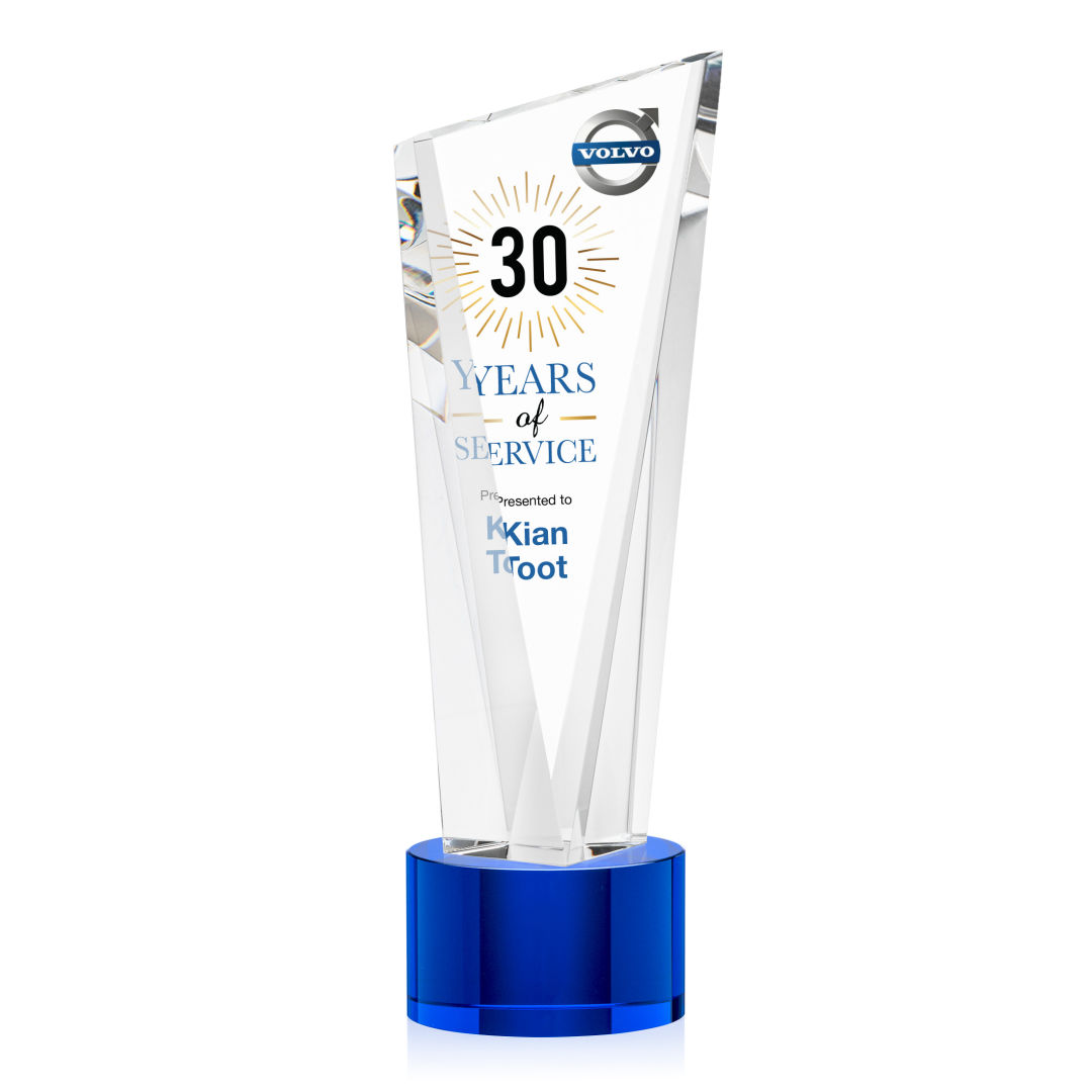 Plymouth VividPrint™ Award on Marvel Base - Blue 8