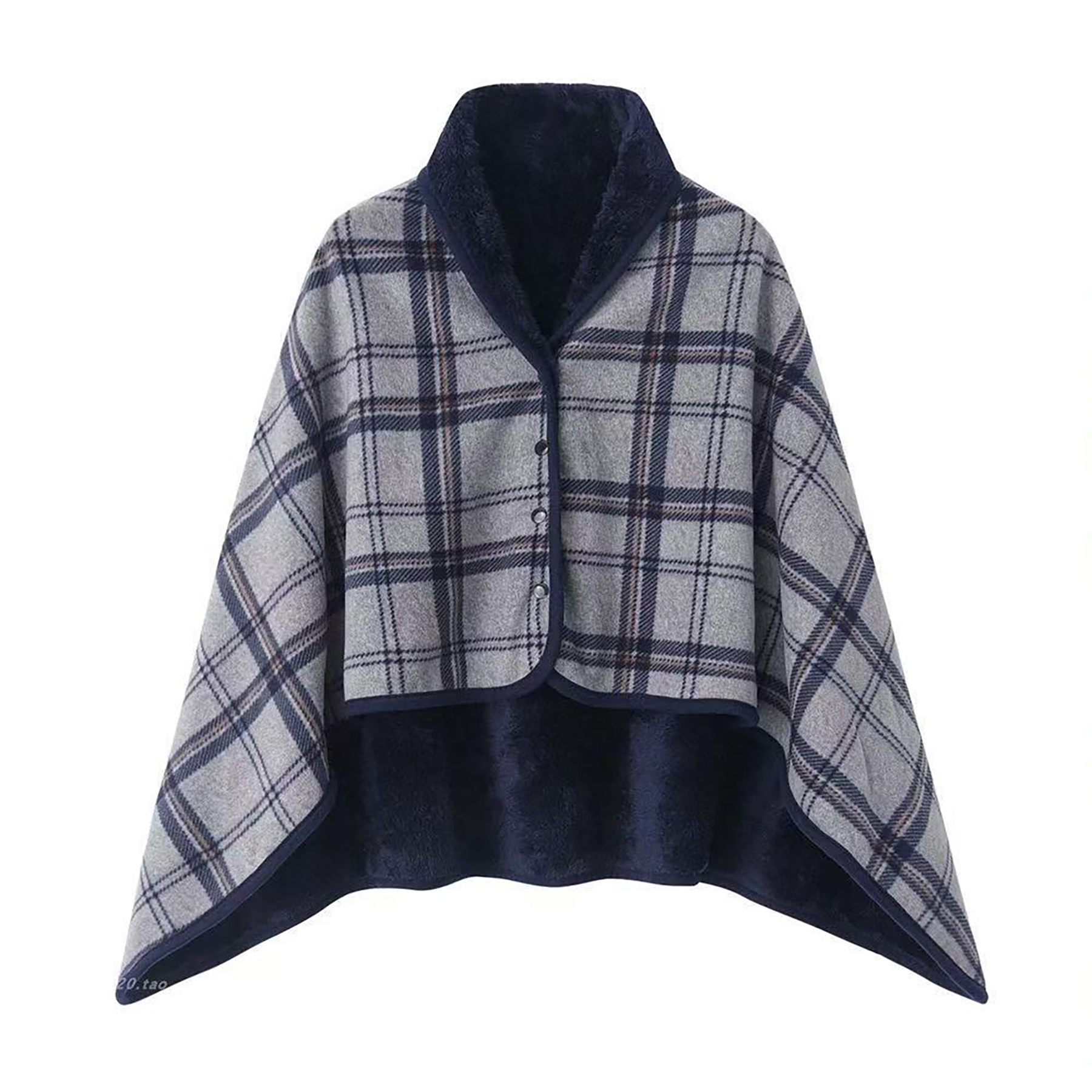 Plaid Flannel Wearable Blanket 14
