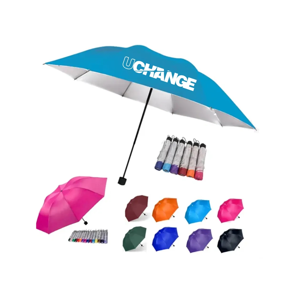 Compact Folding Umbrella for Promotions 6