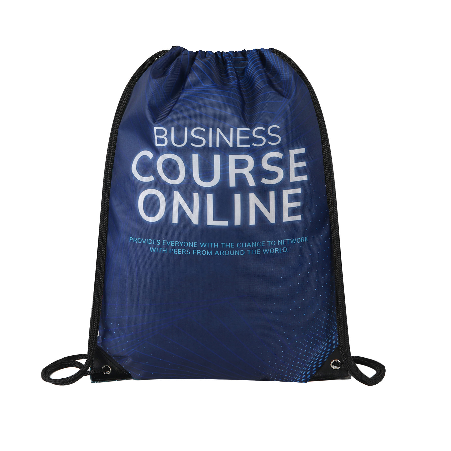 420D Heavy Duty Dye Sublimation Drawstring Backpack 6
