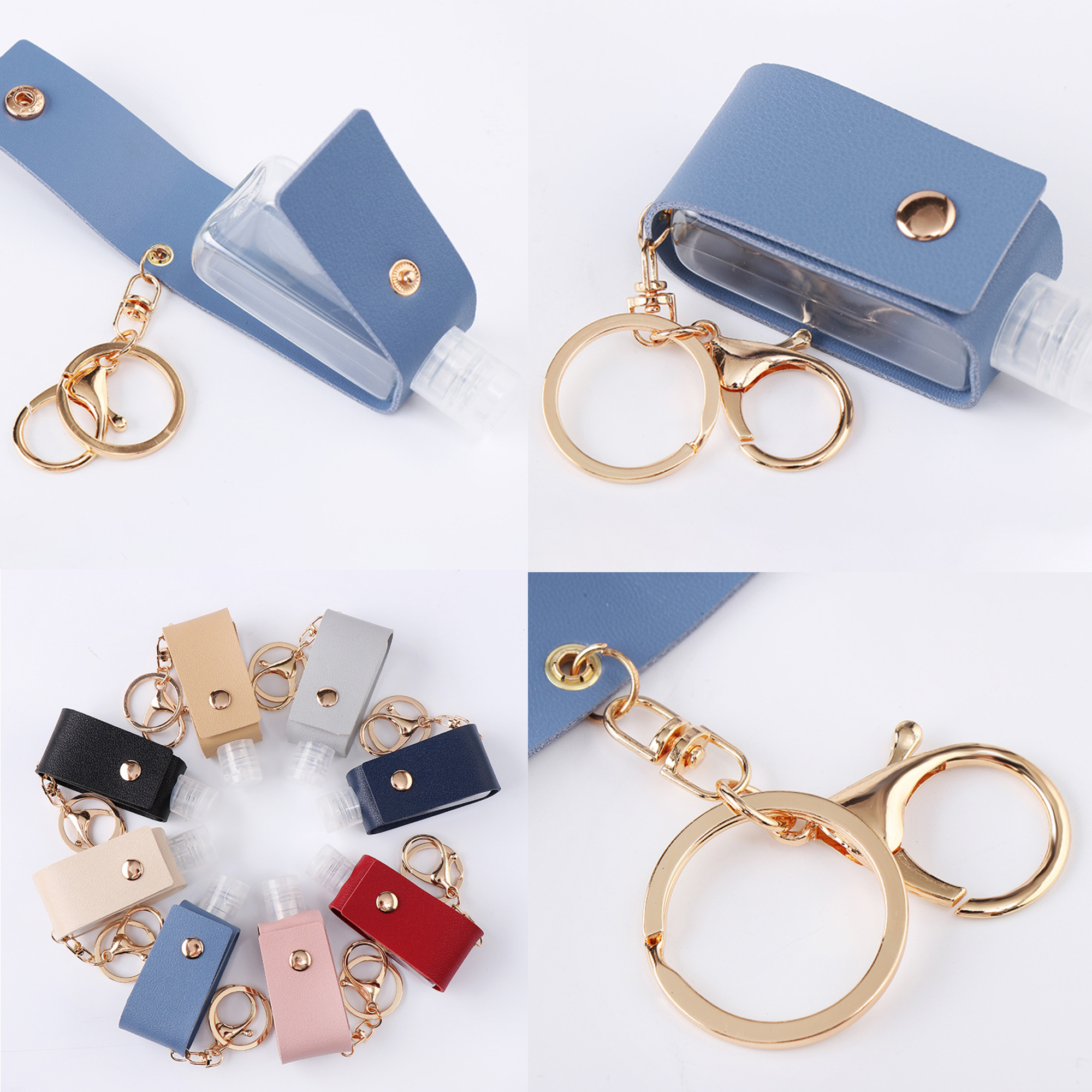 Hand Sanitizer Holder Perfume Travel  Bottle Keychain 3