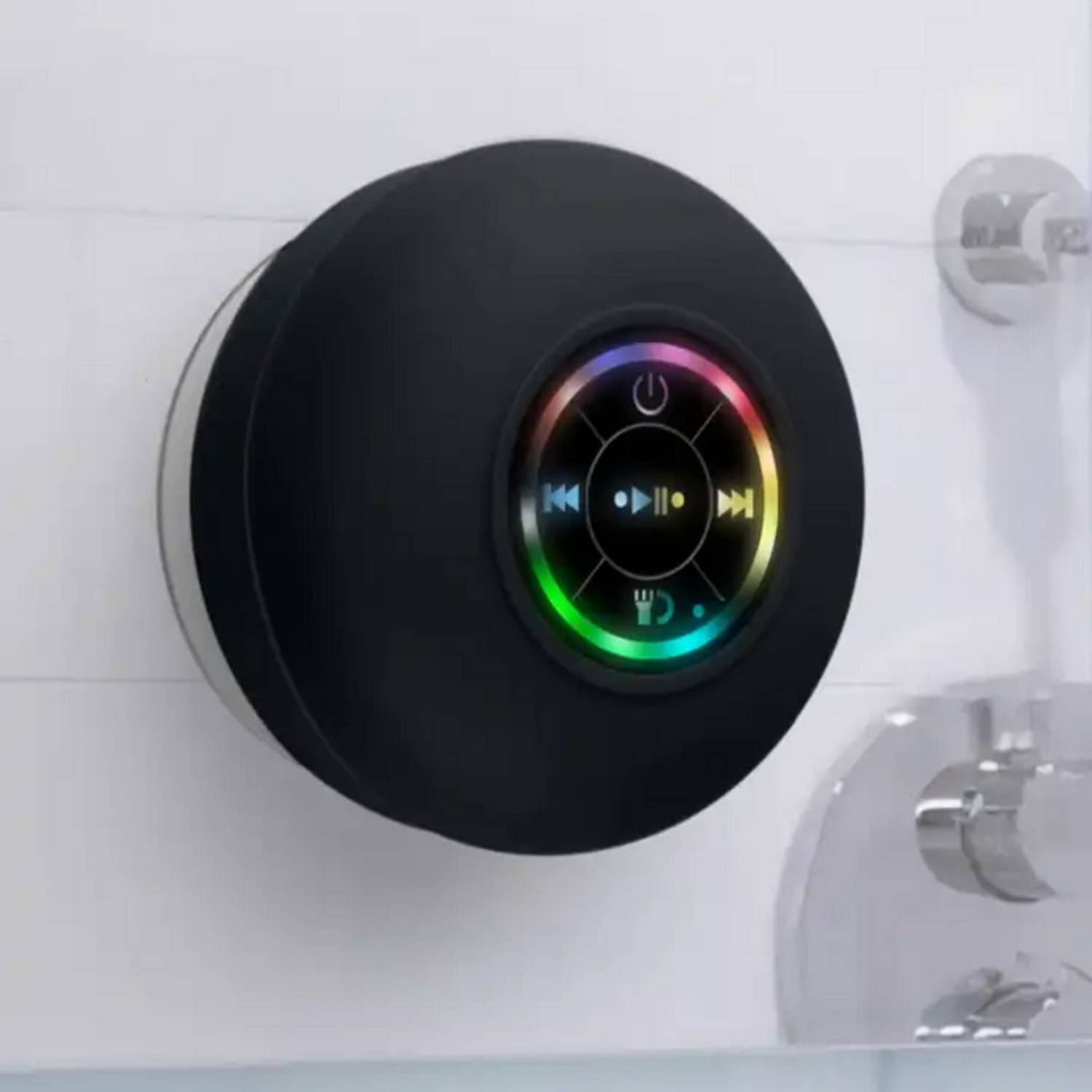 LED Light Waterproof Wireless Bluetooth Speaker with Suction Cup 9