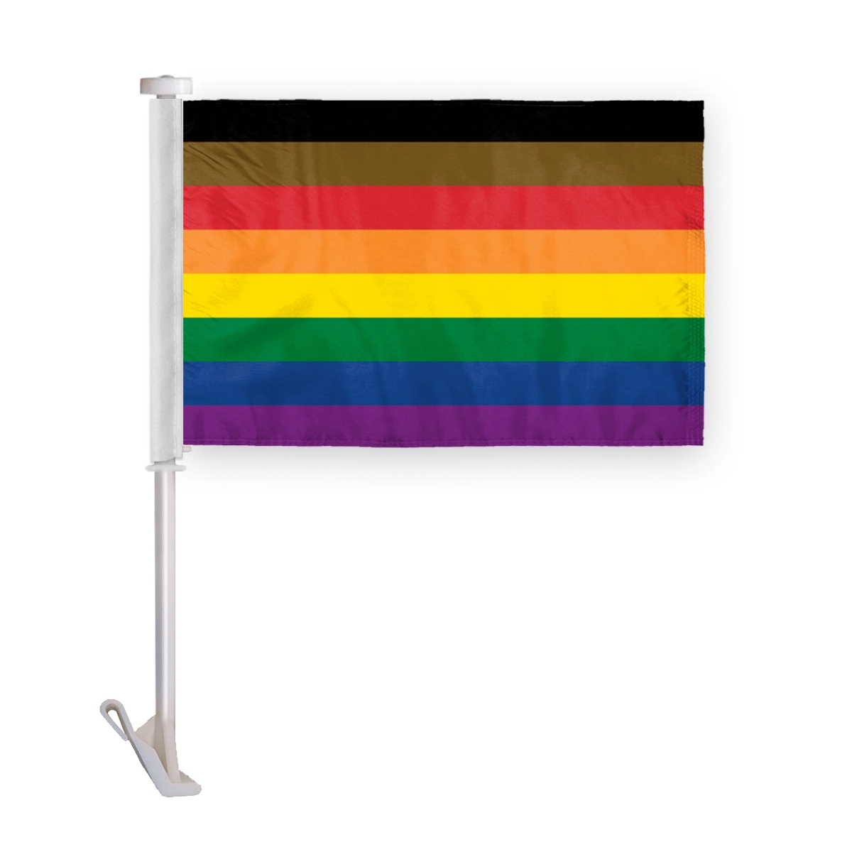 10.5" x 15 " People of Color Pride Premium Car Flag 2