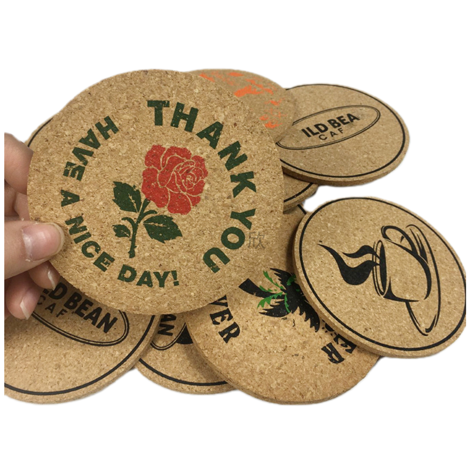 Round cork coaster coffee mat MOQ200 2