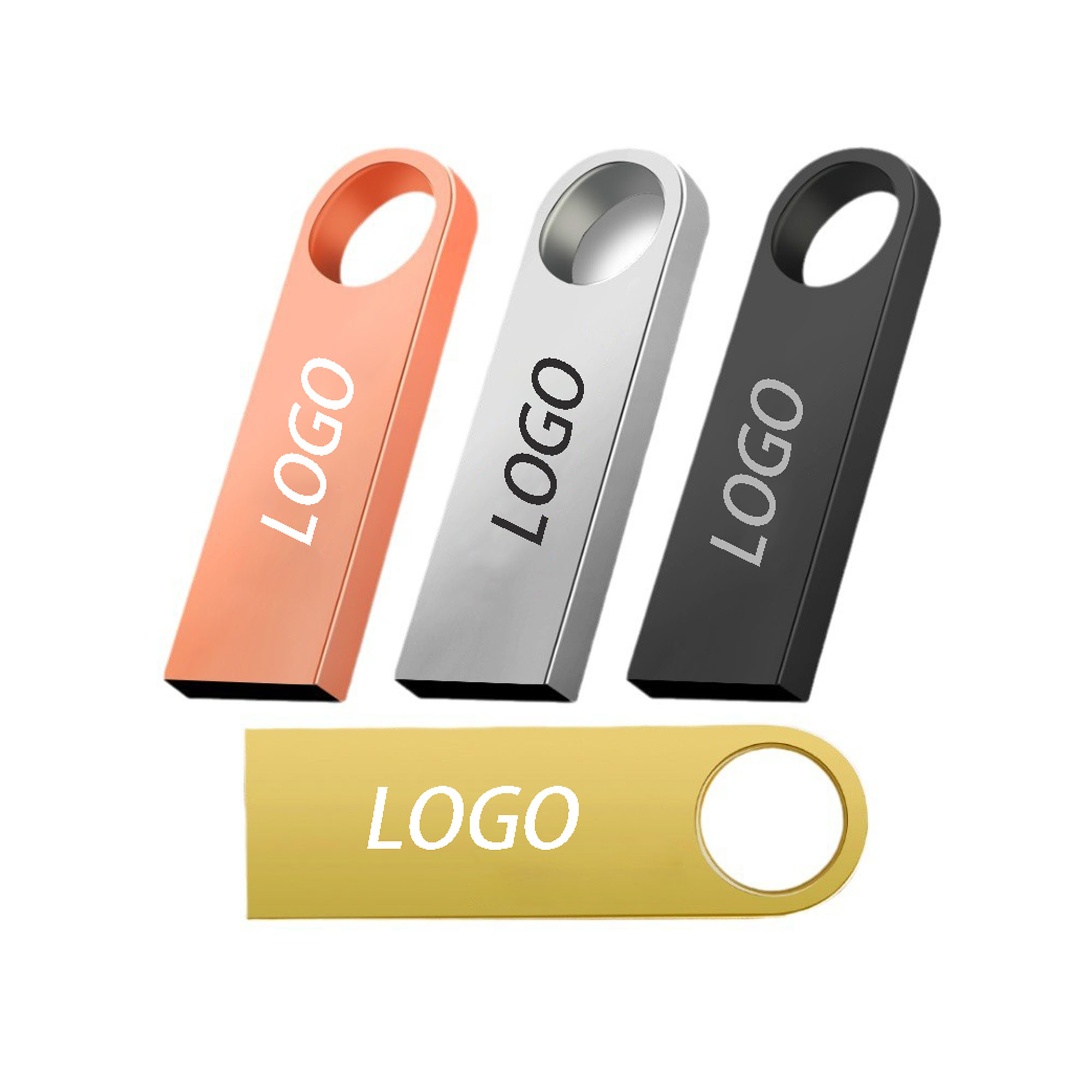 Customized Laser USB 4GB Metal USB Disk 2