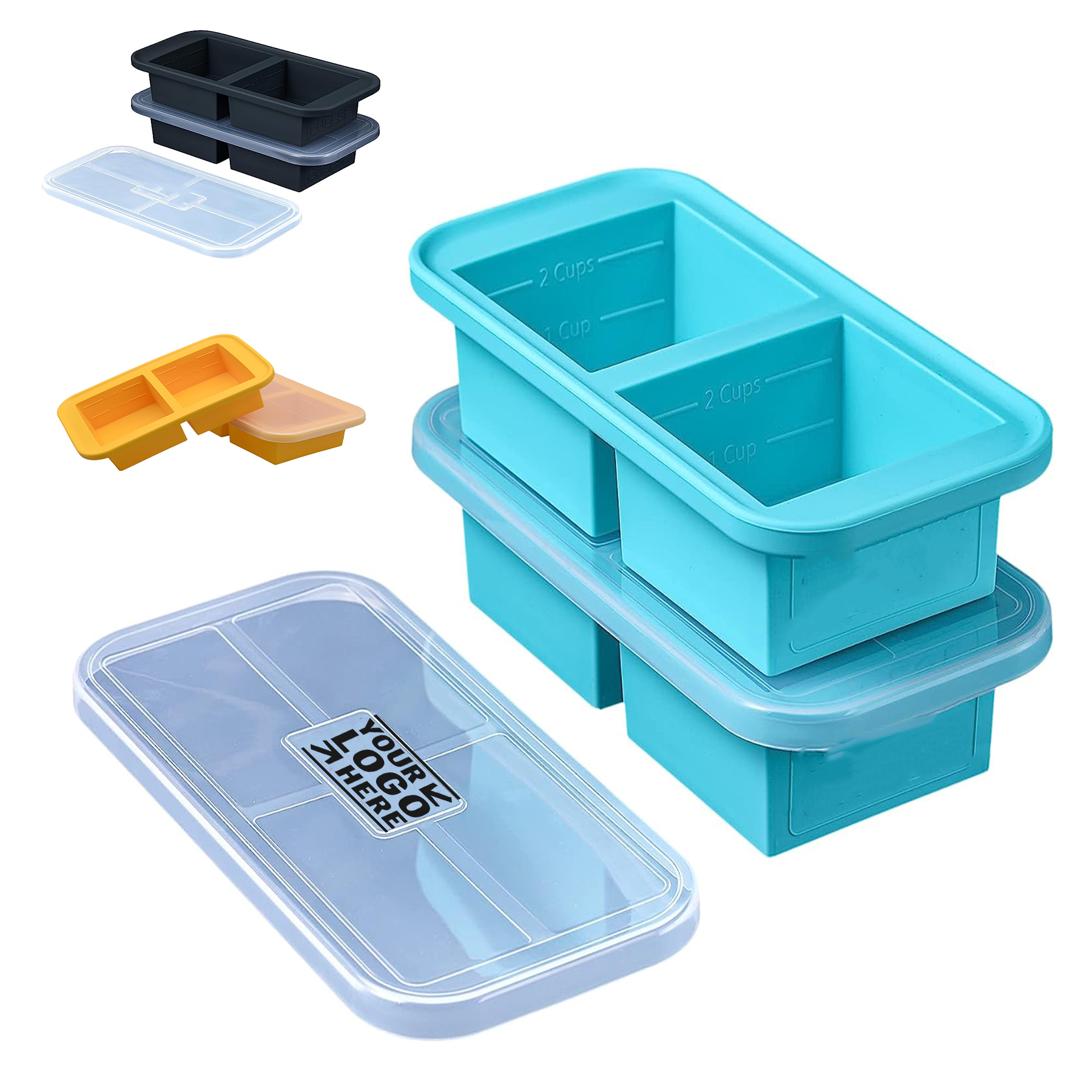 Silicone Freezer Tray with lid 2