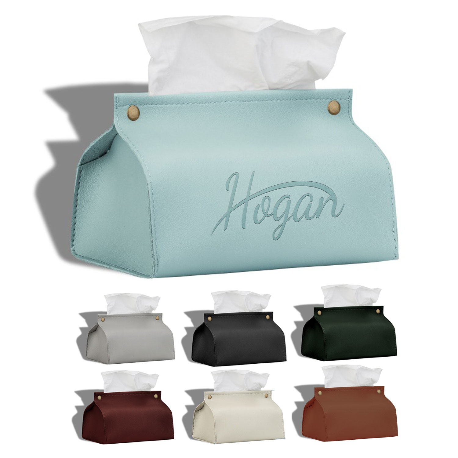 PU Paper Bag Facial Tissue Box Cover Holder 1