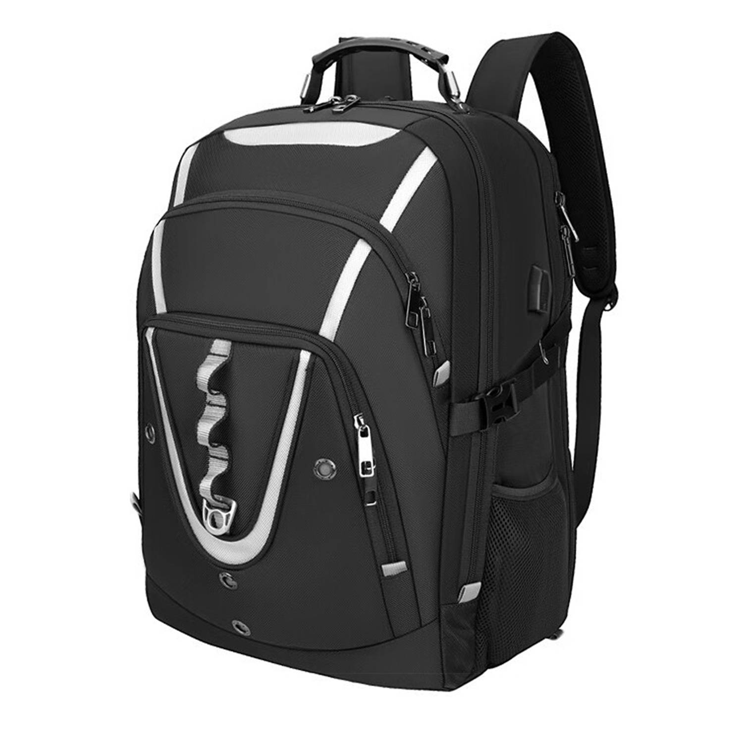 Large Capacity Oxford Backpack w/ USB Charging Port 6