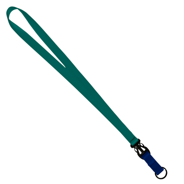 3/4" Multi color (Top and bottom) Nylon Lanyard with Plastic Slide Buckle R 311