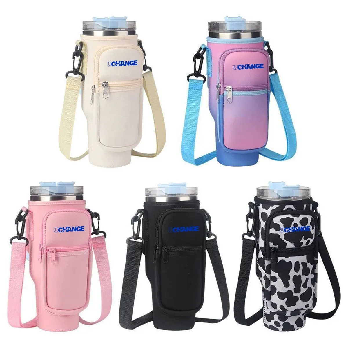 Insulated Tumbler Sleeve with Shoulder Strap 3