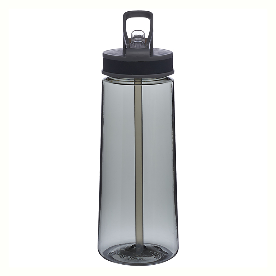 Sports Plastic Water Bottle - with Sip Straw, 22 oz.