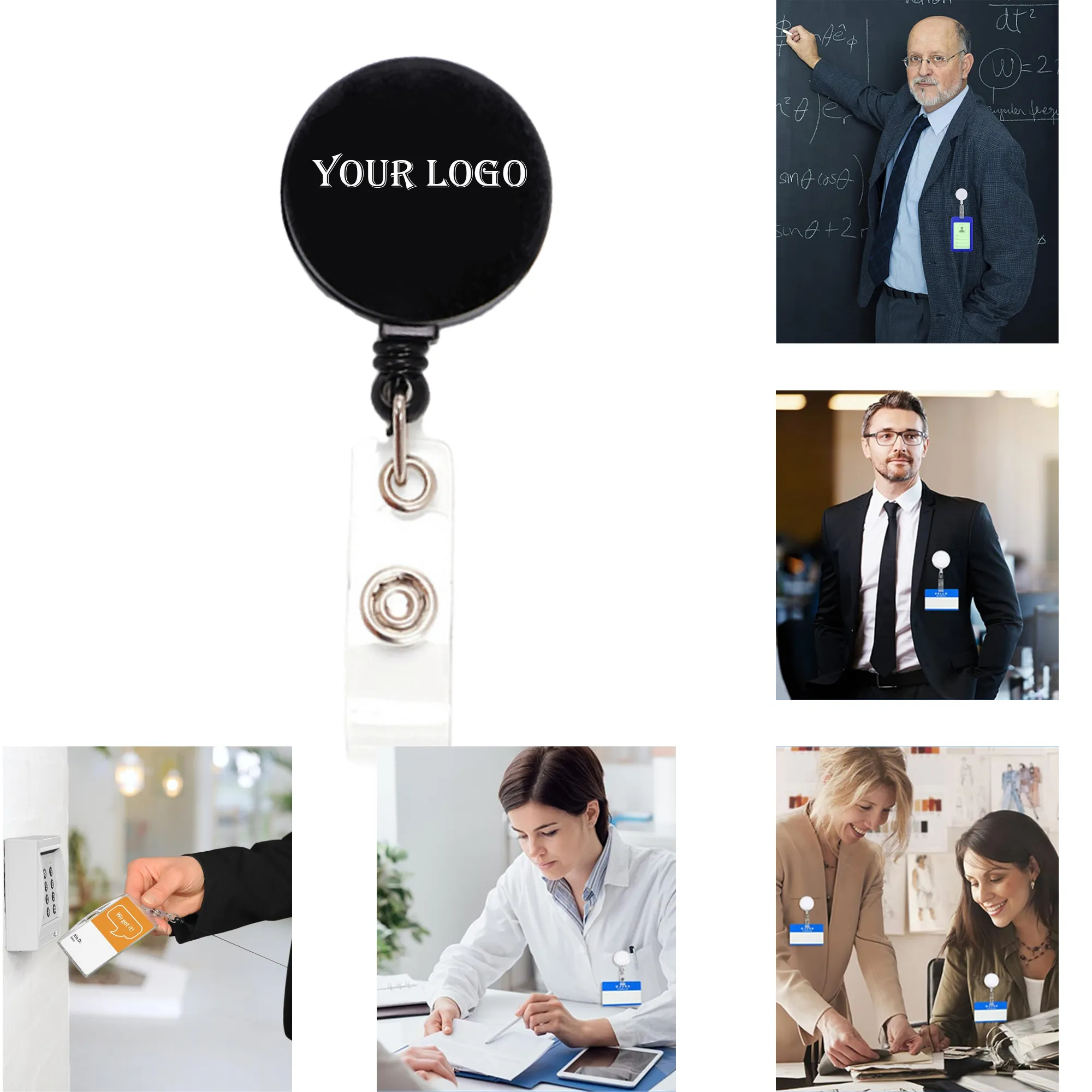 Quick-Release Retractable Badge Reel