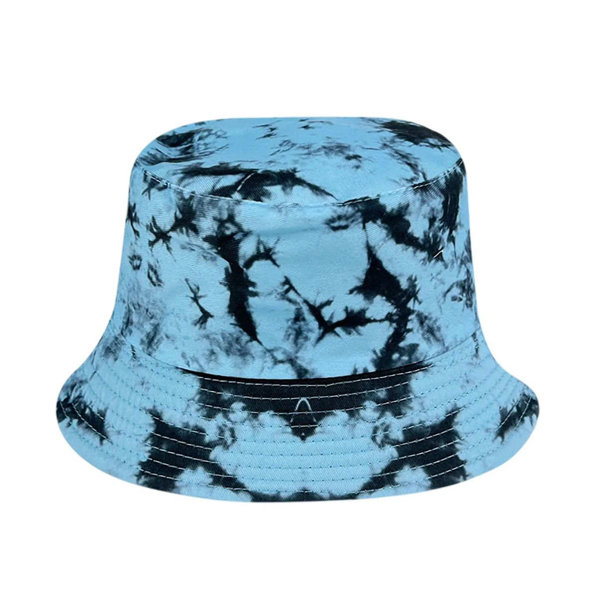 Plastic Tie Dye Hat with Foldable Double Sided Design 24