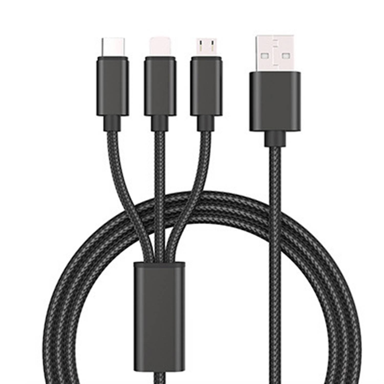 3 In 1 Nylon Braided Fast Charging Cable for All Devices 3