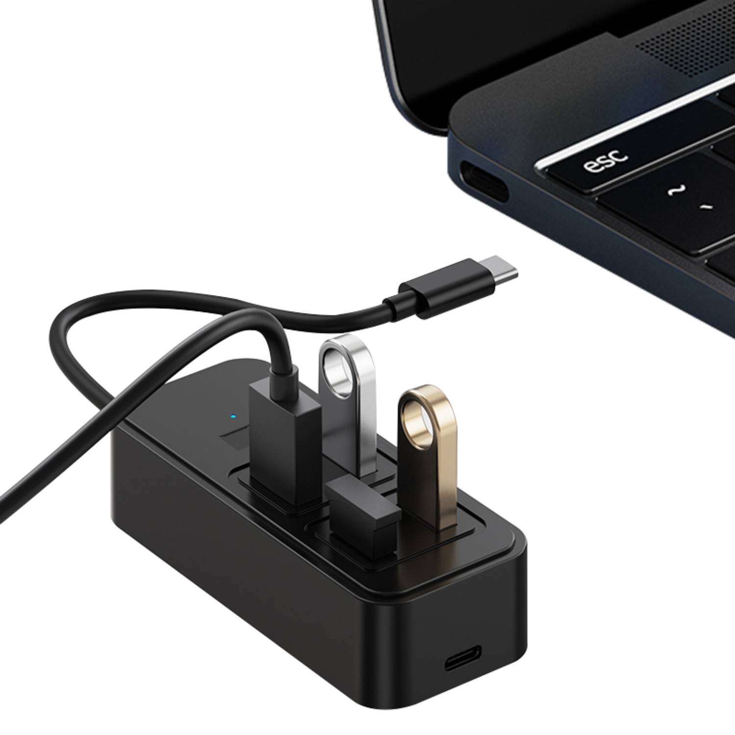 5 in 1 Type-C USB 3.0 Hub 3